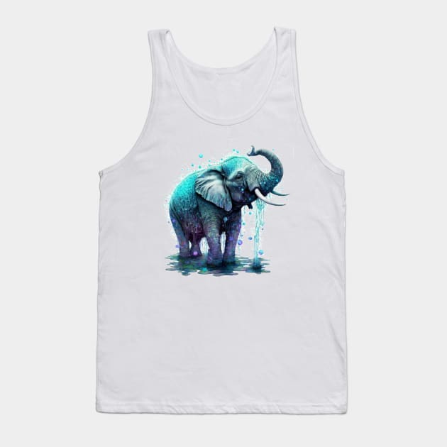 Watered elephant Tank Top by Newtaste-Store